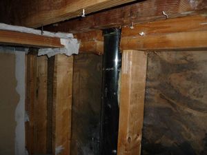 Water Damage Restoration In Joists And Piping